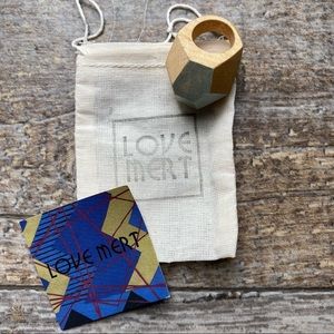Love Mert Trae Faceted Wood Ring